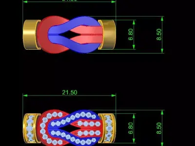 Fred Bracelet  3D print model