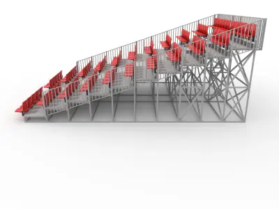 Bleachers 30 3D model