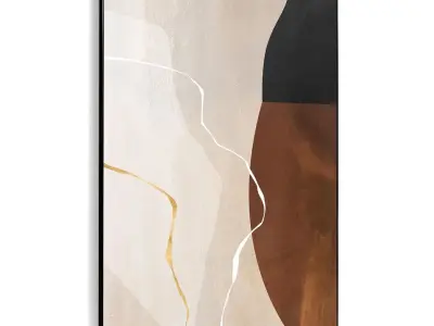 Plaster Two Photo Frame 381 Low-poly 3D model