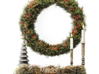 Christmas set 01 3D model