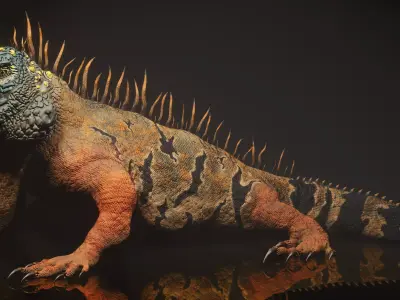 Iguana 3D model