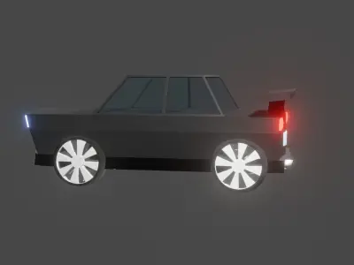 Black 3D Car 3D model