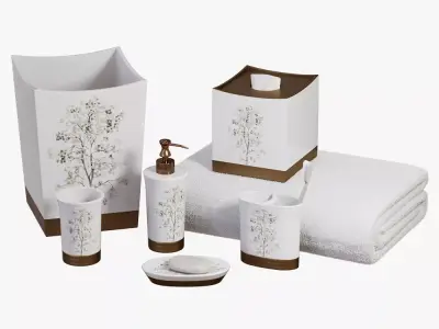 Dean Nature Inspired Bath Accessories by Veratex 3D model