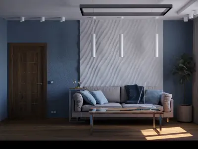 Modern living room 3D model