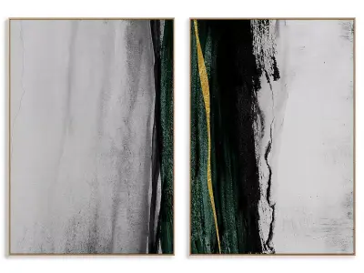 Abstract Painting Frame set 3D model 48