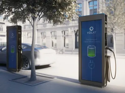 Street car charger 3D model