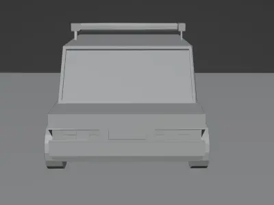 Low-poly cop car 1990 Ford Crown Victoria Free low-poly 3D model