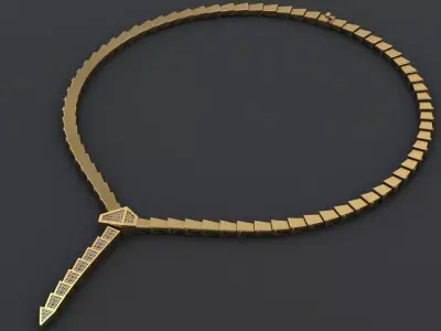 Bvlgari Snake Necklace  3D print model