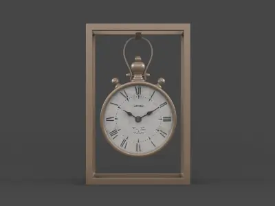 Iron Table Clock 3D model