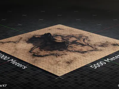 Desert Plateau Version 7 3D model