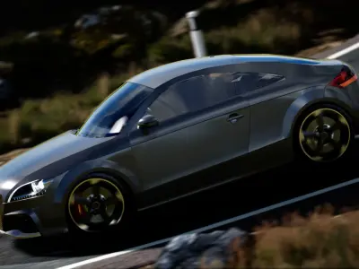 AUDI TT RS 2013 Free low-poly 3D model