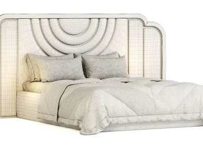 Cunda Luxury Bed 3D model
