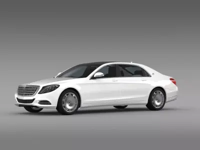 Mercedes Maybach S500 X222 2015 3D model