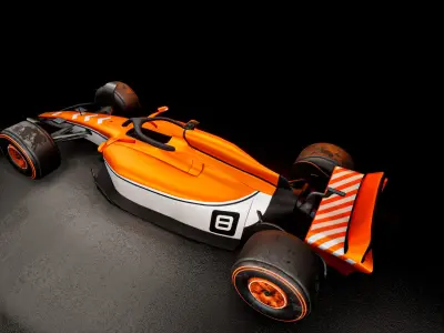 F1 3D model Low-poly 3D model