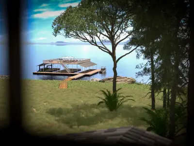 Floating Pier - Dock Deluxe  3D model