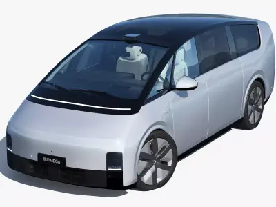 2025 Li Mega Ultra with interior 3D model