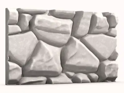 Dark Slate Wall Environment Kit 3D model