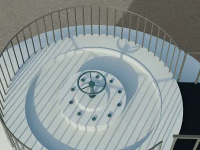 Sphere tank Low-poly 3D model