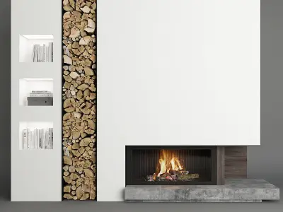 Collection of Fireplaces 3D model