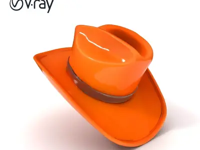 Cowboy Hat D Model Pack Low-poly 3D model