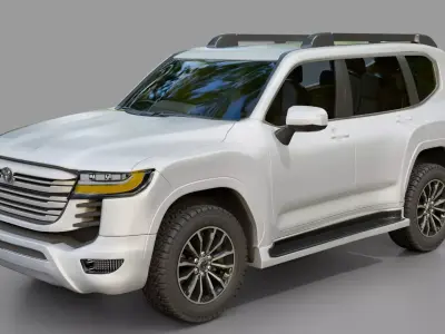 Toyota Landcruiser Prado ZX Rigged 3D model