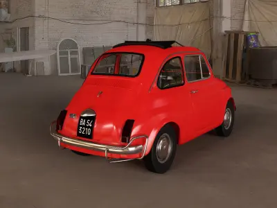 FIAT 500L 1968 3D model