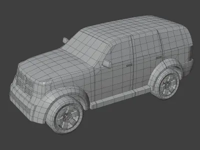 Off-Road Car Generic Low-poly 3D model