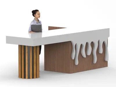 Reception desk 3D model