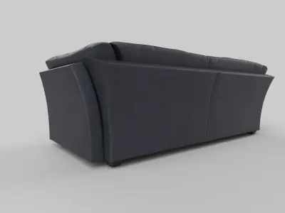 Realistic sofa 3D model