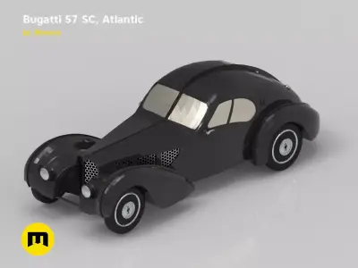 Bugatti 57cs atlantic 3D print model