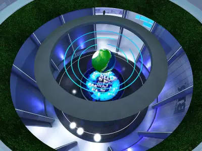 Science and technology enterprise exhibition hall design 3D model