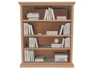 BOOKSHELF 3D model shop