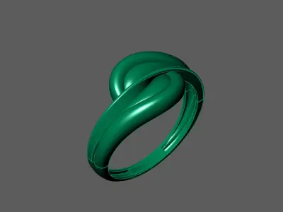 Plain Ring Women Ready STL 3DM Models Womens Rings 3D models 3D print model 12