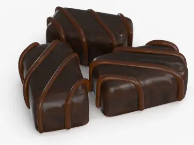 Chocolate Candy v2 Low-poly 3D model