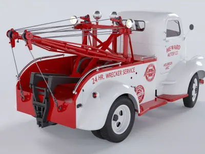 Chevrolet AK-series COE tow truck 1941 3D model