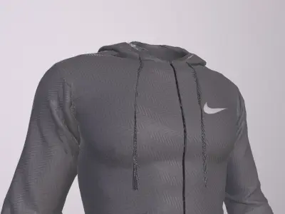 NIKE TRAINING HOODIE PBR Low-poly 3D model