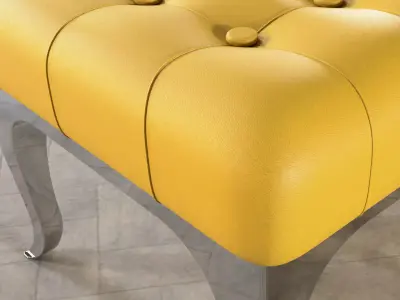 Ottoman Pouf Capitone 3D model