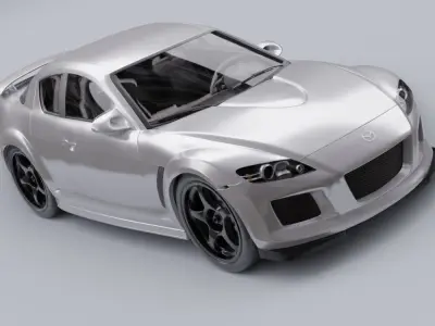Mazda Speed RX8 model in Blender 3D model