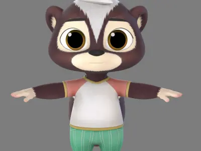 skunk 3D model
