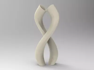 Hug Vase Low-poly 3D model
