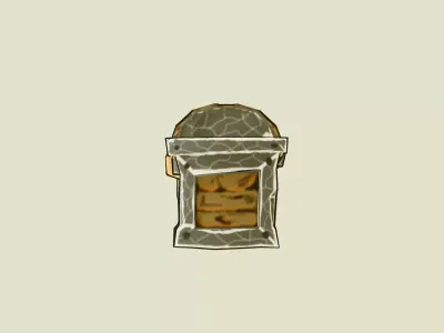 Low Poly Treasure Chest - Stylized Game Ready - 3D Model Free low-poly 3D model