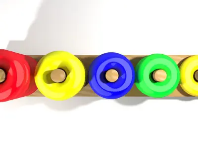 Toys - Number Ring 3D model