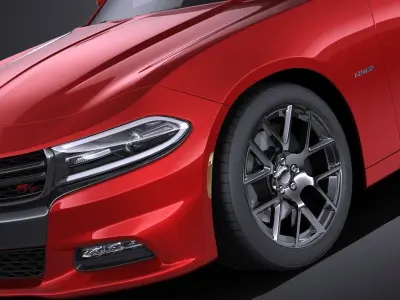 Dodge Charger 2015 VRAY 3D model
