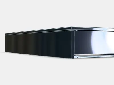 LETTAN Mirror cabinet with door Low-poly 3D model