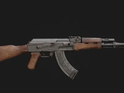 AK-47 Game Ready Model Low-poly 3D model