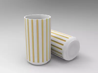 Lyngby Vase Low-poly 3D model