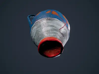 Old Vase Antique HDRP Low-poly 3D model