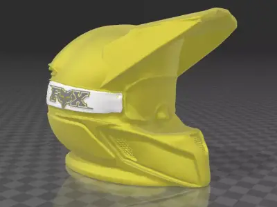 helmet fox motocross minimalist 3D print model