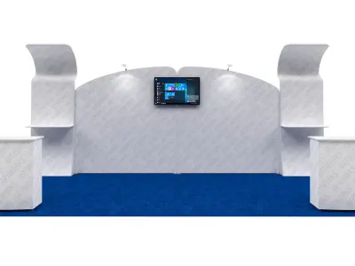 Exhibition booth 10x20ft 3DM011 3D model