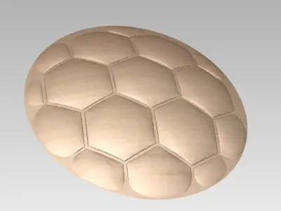 Football relief for 3d print and wood router Free 3D model